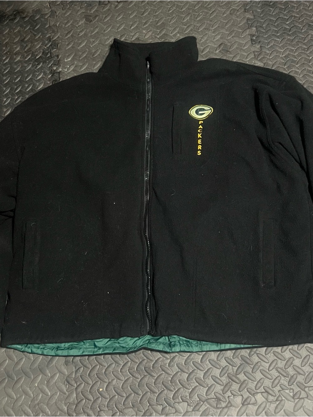 Pro Player Green & Black Packers Lightweight Zip Jacket - Picture 3 of 3